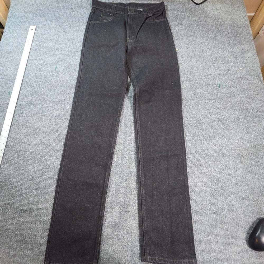 Vintage Levis Super Straight Jeans Mens 30x34 Blue Dark Student Denim USA 80s